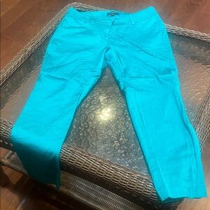Ann Taylor Turquoise Straight Leg Pants